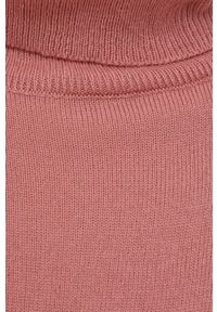 Brave Soul Sweter damski kolor różowy z golfem. Okazja: na co dzień. Typ kołnierza: golf. Kolor: różowy. Długość rękawa: długi rękaw. Długość: długie. Styl: casual #4