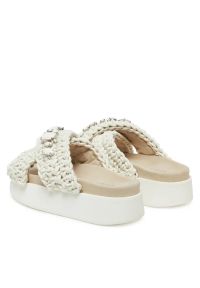 Inuikii WOVEN STONES PLATFORM Klapki damskie. Kolor: kremowy. Materiał: bawełna, skóra. Wzór: paski, aplikacja. Sezon: lato. Obcas: na platformie. Styl: boho, elegancki, wakacyjny #4