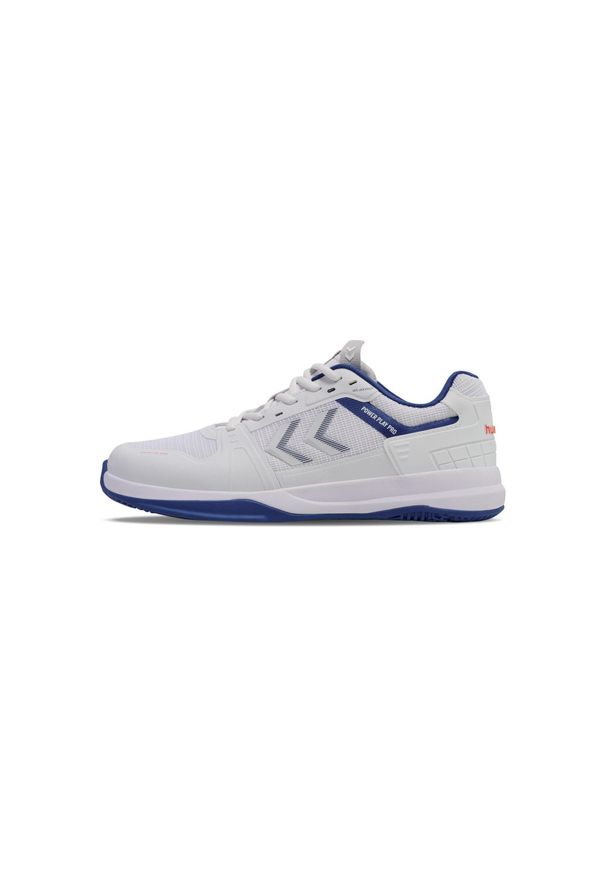 Buty do chodzenia męskie Hummel Power Play Pro. Kolor: biały, wielokolorowy, niebieski. Materiał: materiał, syntetyk. Szerokość cholewki: normalna. Sport: turystyka piesza