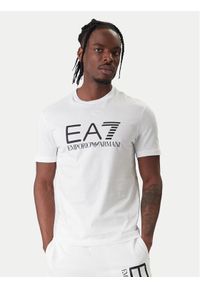 EA7 Emporio Armani T-Shirt 7M001412 AF22264 U0002 Biały Regular Fit. Kolor: biały. Materiał: bawełna #1