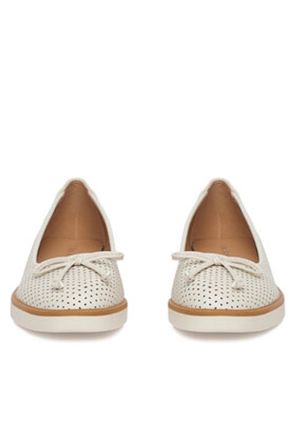 Clara Barson Półbuty WYL3327-5 Biały. Kolor: biały. Materiał: skóra