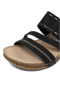 Rieker Klapki 61150-01 Czarny. Kolor: czarny. Materiał: skóra #7