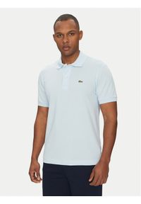 Lacoste Polo PH9851 Błękitny Classic Fit. Typ kołnierza: polo. Kolor: niebieski. Materiał: syntetyk, bawełna