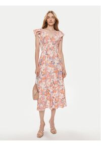 GAP - Gap Sukienka letnia 862390-01 Pomarańczowy Regular Fit. Kolor: pomarańczowy. Materiał: wiskoza, bawełna. Sezon: lato #3