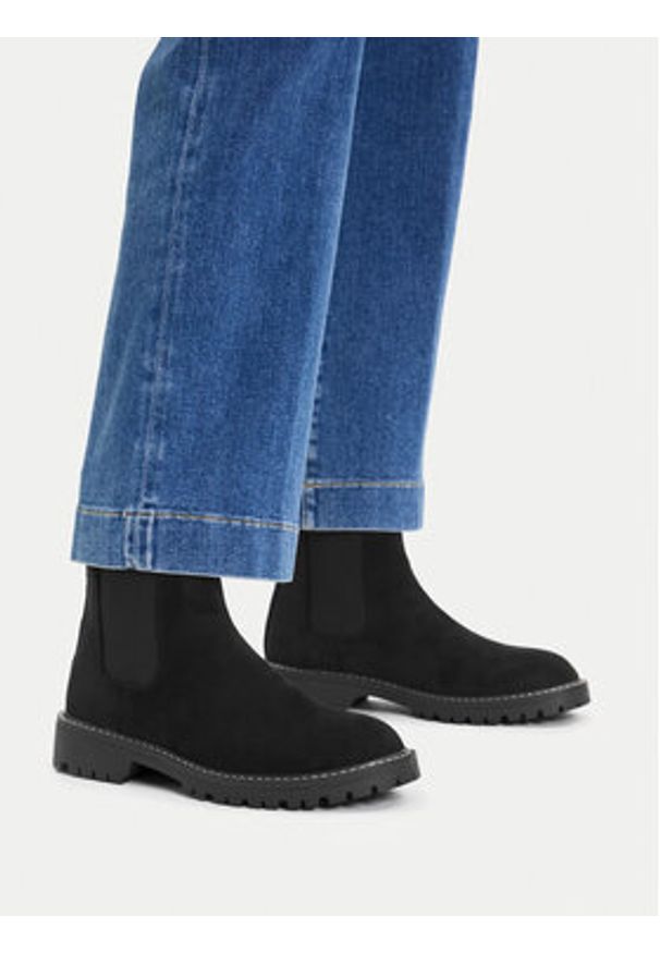 Jenny - JENNY Sztyblety CEO-HY5355S-1 Czarny. Kolor: czarny. Materiał: materiał