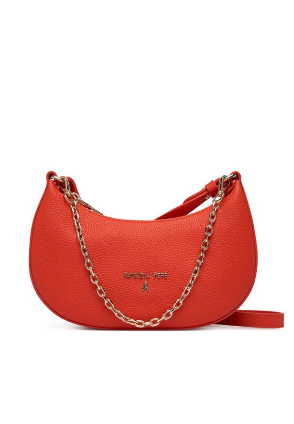 Patrizia Pepe Torebka 8B0309/L001-R877 Pomarańczowy. Kolor: pomarańczowy. Materiał: skórzane