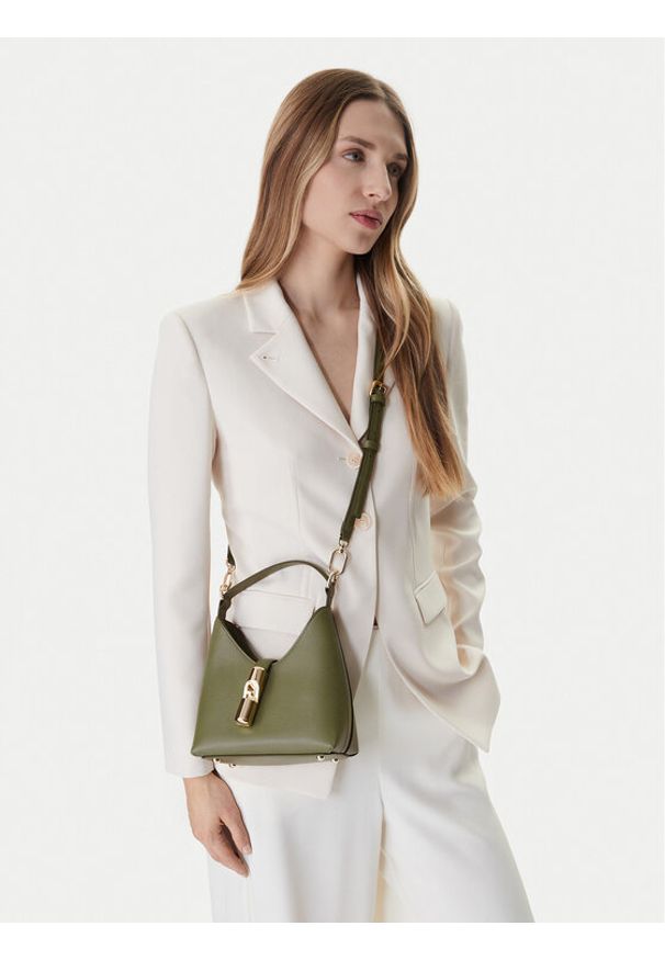 Furla Torebka Iride Mini WE00876 ARE000 KH 4555S Zielony. Kolor: zielony. Materiał: skórzane