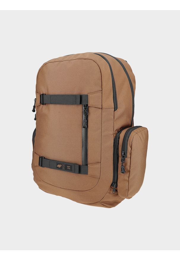 4f - Plecak miejski (27 L) z kieszenią na laptopa. Kolor: brązowy