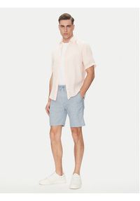 BOSS Koszula 50537382 Różowy Regular Fit. Kolor: różowy. Materiał: len #5