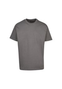 BUILD YOUR BRAND - Ponadwymiarowa Koszulka Dla Dorosłych Unisex Heavyweight. Kolor: szary
