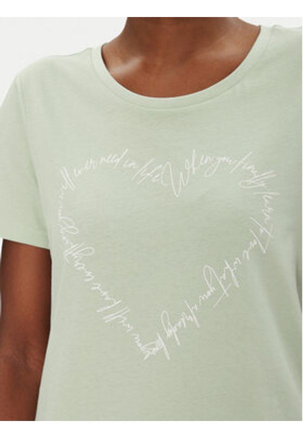 Fransa T-Shirt 20615482 Zielony Regular Fit. Kolor: zielony. Materiał: bawełna