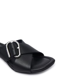 Hugo - HUGO Klapki Amaryl 50563662 Czarny. Kolor: czarny. Materiał: skóra #2