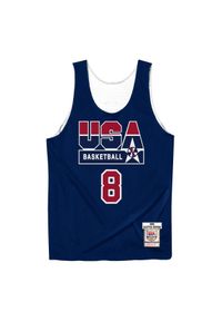 Mitchell & Ness - Autentyczna koszulka drużyny USA reversible practice Scottie Pippen. Kolor: niebieski. Materiał: jersey. Sport: koszykówka #1