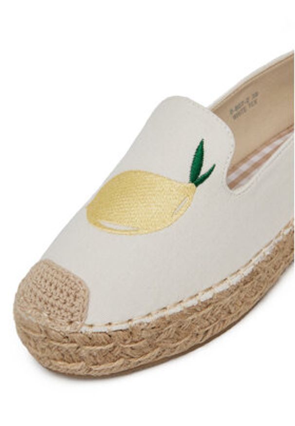 DeeZee Espadryle 8-807-2 Biały. Kolor: biały. Materiał: materiał