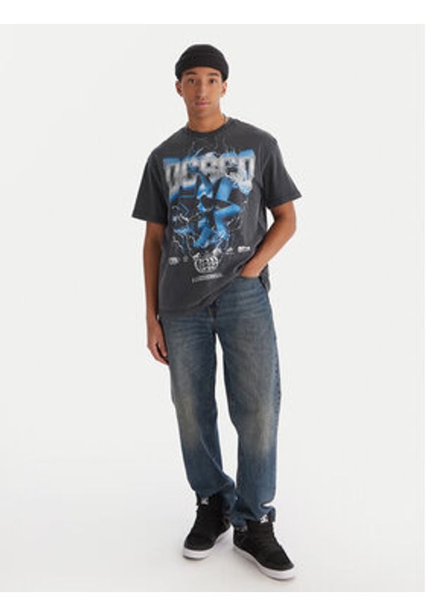 DC Shoes T-Shirt Skull Shock EDYZT0435 Czarny Regular Fit. Kolor: czarny. Materiał: bawełna