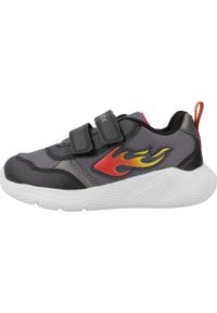 Geox - Buty GEOX B SPRINTYE BOY Szary. Kolor: szary. Materiał: syntetyk, tkanina. Sport: turystyka piesza