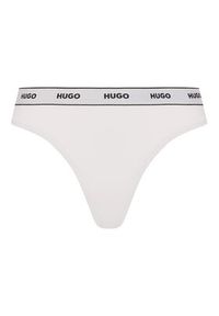 Hugo - HUGO Komplet 3 par stringów 50480150 Biały. Kolor: biały. Materiał: bawełna #4