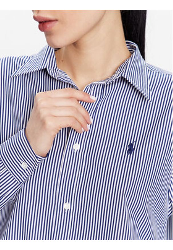 Polo Ralph Lauren Koszula 211891419001 Granatowy Regular Fit. Typ kołnierza: polo. Kolor: niebieski. Materiał: bawełna
