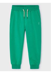 Mayoral Spodnie dresowe 742 Zielony Regular Fit. Kolor: zielony. Materiał: bawełna #6