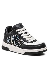 DKNY Sneakersy OLICIA K4205683 Czarny. Kolor: czarny. Materiał: skóra