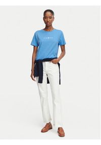 Beverly Hills Polo Club T-Shirt P-SS26W-TS6510 Niebieski jasny Regular Fit. Typ kołnierza: polo. Kolor: niebieski. Materiał: bawełna #2