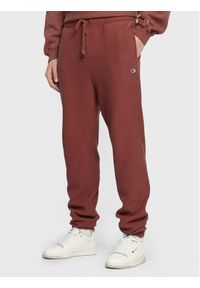 Champion Spodnie dresowe Acid Wash 217982 Czerwony Custom Fit. Kolor: czerwony. Materiał: dresówka, bawełna #1