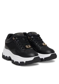 Guess Sneakersy FLFBRT ELE12 Czarny. Kolor: czarny. Materiał: skóra