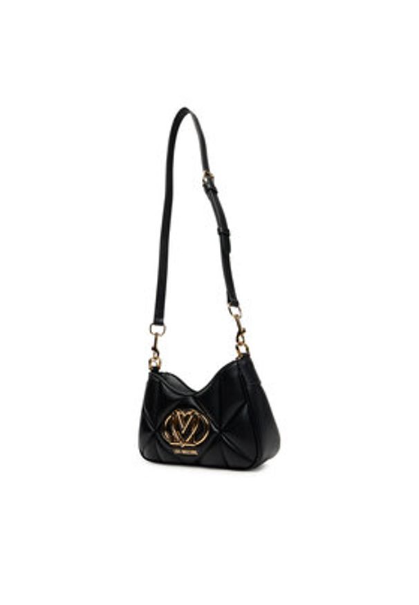 Love Moschino - LOVE MOSCHINO Torebka JC4080PP1NLC0000 Czarny. Kolor: czarny. Materiał: skórzane