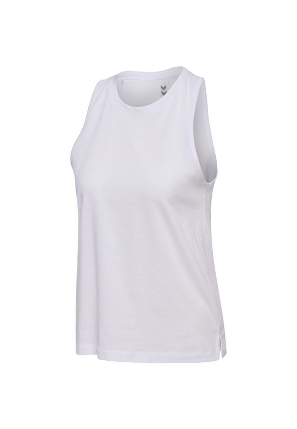 Damski tank top Hummel Canja. Kolor: biały. Sport: fitness, joga i pilates