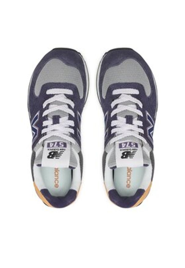 New Balance Sneakersy U574Z2 Fioletowy. Kolor: fioletowy. Materiał: zamsz, skóra. Model: New Balance 574
