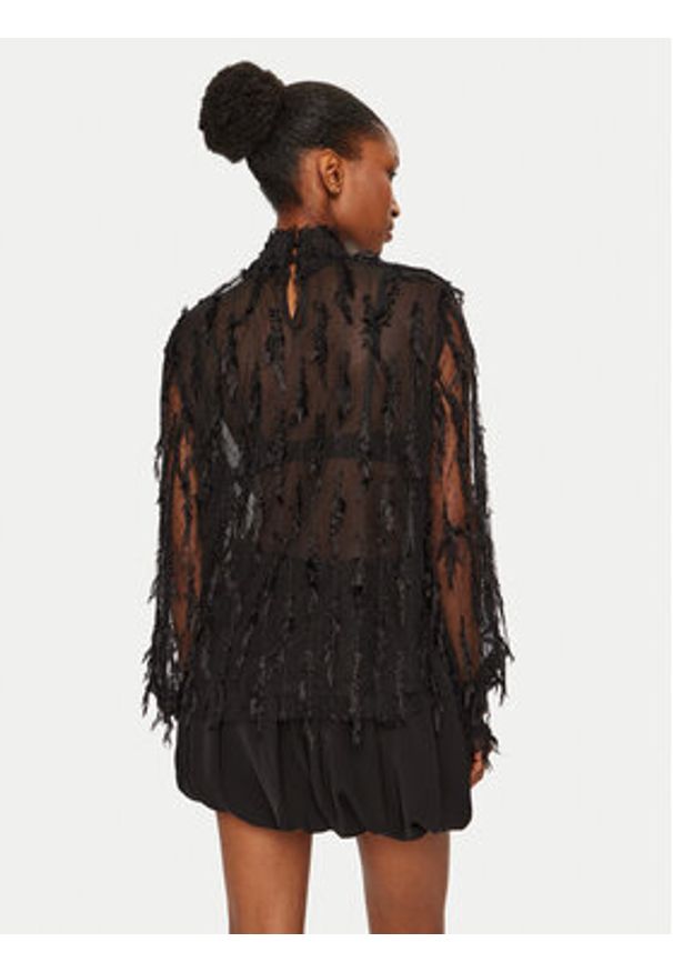 Munthe Bluzka 244102824440 Czarny Relaxed Fit. Kolor: czarny. Materiał: syntetyk