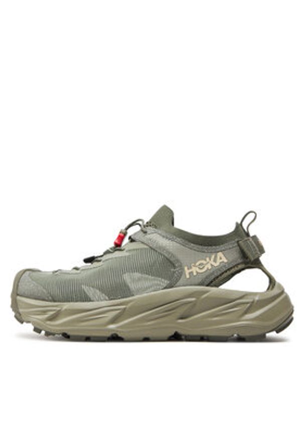 HOKA - Hoka Sandały Hopara 2 1147650 Beżowy. Kolor: beżowy. Materiał: materiał