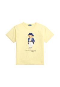 Polo Ralph Lauren T-Shirt 211B17792001 Żółty jasny Regular Fit. Typ kołnierza: polo. Kolor: żółty. Materiał: bawełna #4