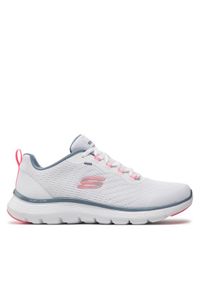 skechers - Skechers Sneakersy Flex Appeal 5.0- 150201/WPKB Biały. Kolor: biały. Materiał: mesh, materiał