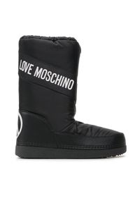 Love Moschino - LOVE MOSCHINO Śniegowce JA24032G1HISA000 Czarny. Kolor: czarny. Materiał: materiał