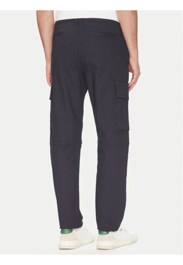 BOSS Spodnie materiałowe 50536882 Granatowy Regular Fit. Kolor: niebieski. Materiał: bawełna