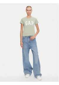 GAP - Gap T-Shirt 417797-14 Zielony Regular Fit. Kolor: zielony. Materiał: bawełna #3