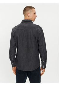 Wrangler Koszula jeansowa 112350571 Czarny Regular Fit. Kolor: czarny. Materiał: bawełna #4
