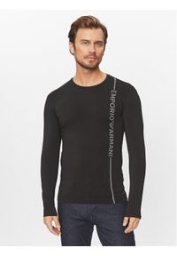 Emporio Armani Underwear Longsleeve 111023 3F523 00020 Czarny Regular Fit. Kolor: czarny. Materiał: bawełna. Długość rękawa: długi rękaw