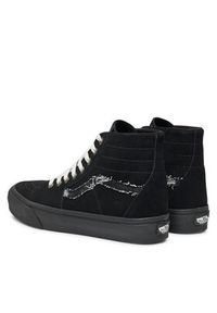 Vans Tenisówki Sk8-Hi Tapered VN0009QPBKA1 Czarny. Kolor: czarny. Materiał: zamsz, skóra