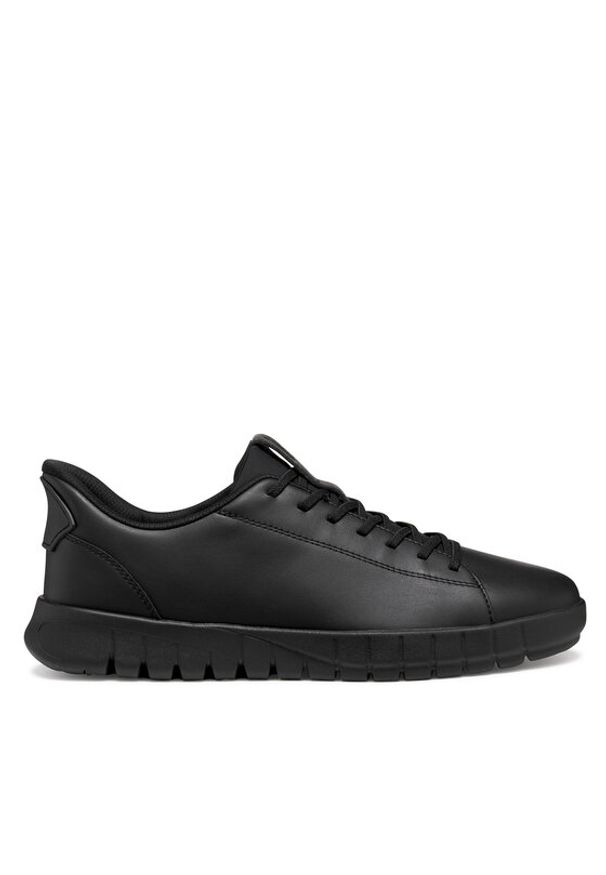 Geox Sneakersy U Flextride Plus U56MAA 0009B C9999 Czarny. Kolor: czarny. Materiał: skóra