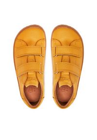 Froddo Sneakersy Barefoot Base G3130240-6 D Żółty. Kolor: żółty. Materiał: skóra