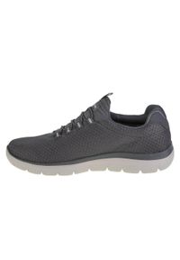 skechers - Buty sportowe Sneakersy męskie, Summits. Zapięcie: bez zapięcia. Kolor: szary. Materiał: syntetyk, materiał. Szerokość cholewki: normalna. Sport: turystyka piesza #2