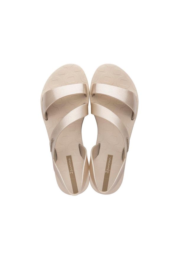 Sandały plażowe damskie Ipanema Vibe Sandal FEM. Okazja: na plażę. Kolor: beżowy. Materiał: guma, syntetyk, materiał