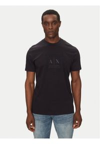 Armani Exchange T-Shirt XM000358 AF10364 UB101 Granatowy Regular Fit. Kolor: niebieski. Materiał: bawełna