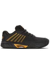 Buty do chodzenia dla dzieci K-Swiss Hypercourt Express 2 Allcourt. Zapięcie: sznurówki. Kolor: czarny. Materiał: materiał, tkanina, syntetyk. Szerokość cholewki: normalna. Sport: turystyka piesza