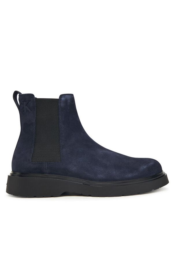 Sztyblety Calvin Klein. Kolor: niebieski