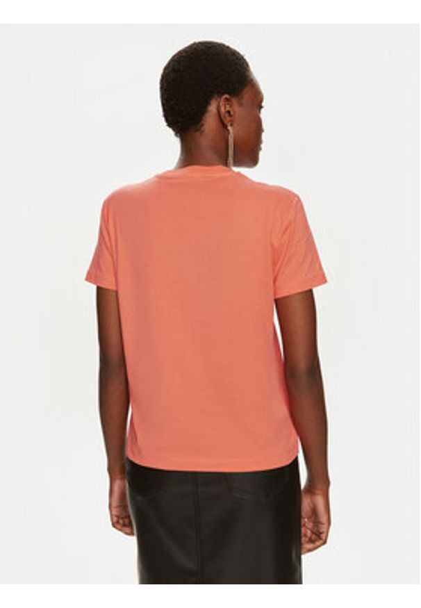 Just Cavalli T-Shirt 76PAHE03 Różowy Regular Fit. Kolor: różowy. Materiał: bawełna