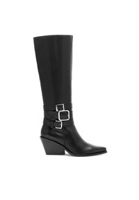 Eva Minge Kozaki CAREI-111347 Czarny. Kolor: czarny. Materiał: skóra #1