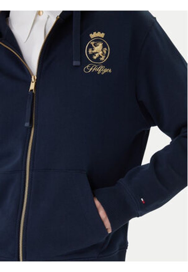 TOMMY HILFIGER - Tommy Hilfiger Bluza WW0WW46126 Granatowy Regular Fit. Kolor: niebieski. Materiał: bawełna